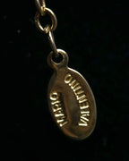 "VALENTINO" Smoky quartz teardrop design necklace