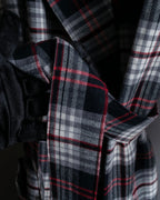 "POLO Ralph Lauren" Check pattern oversized belted gown coat