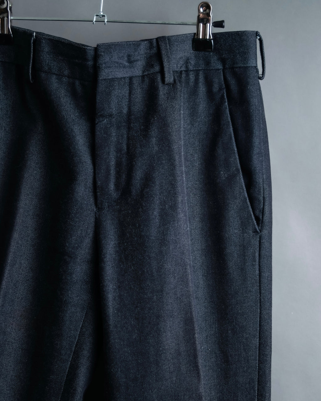 "PRADA" Wool cotton mix navy blue slacks