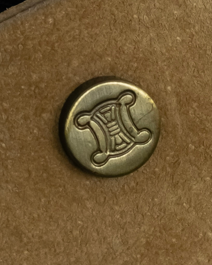 "CELINE" Studs design suede leather shoulder bag