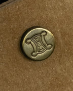 "CELINE" Studs design suede leather shoulder bag