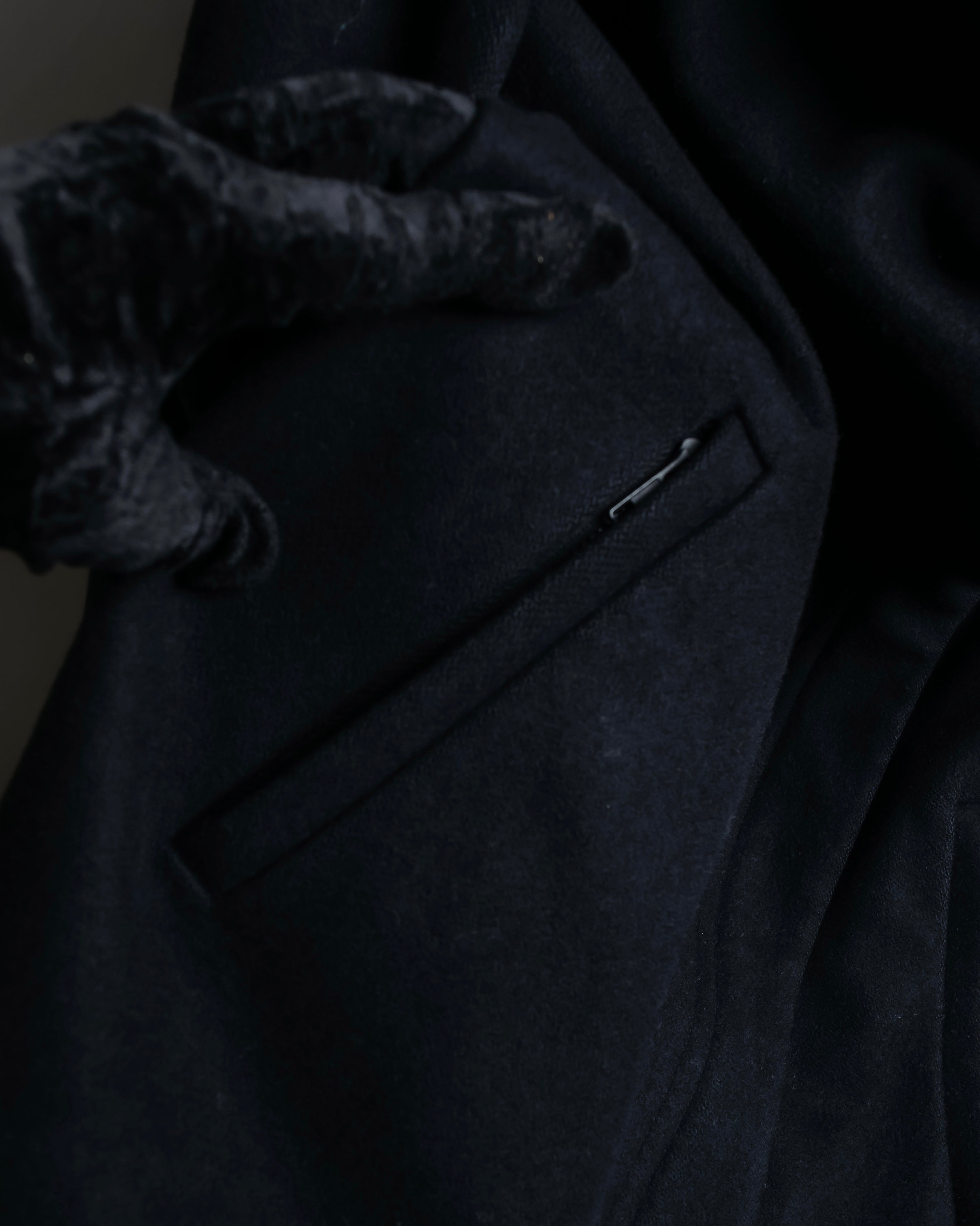 "HELMUT LANG" Short length wool riders jacket