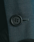 “Vintage” Textured blue tailored jacket