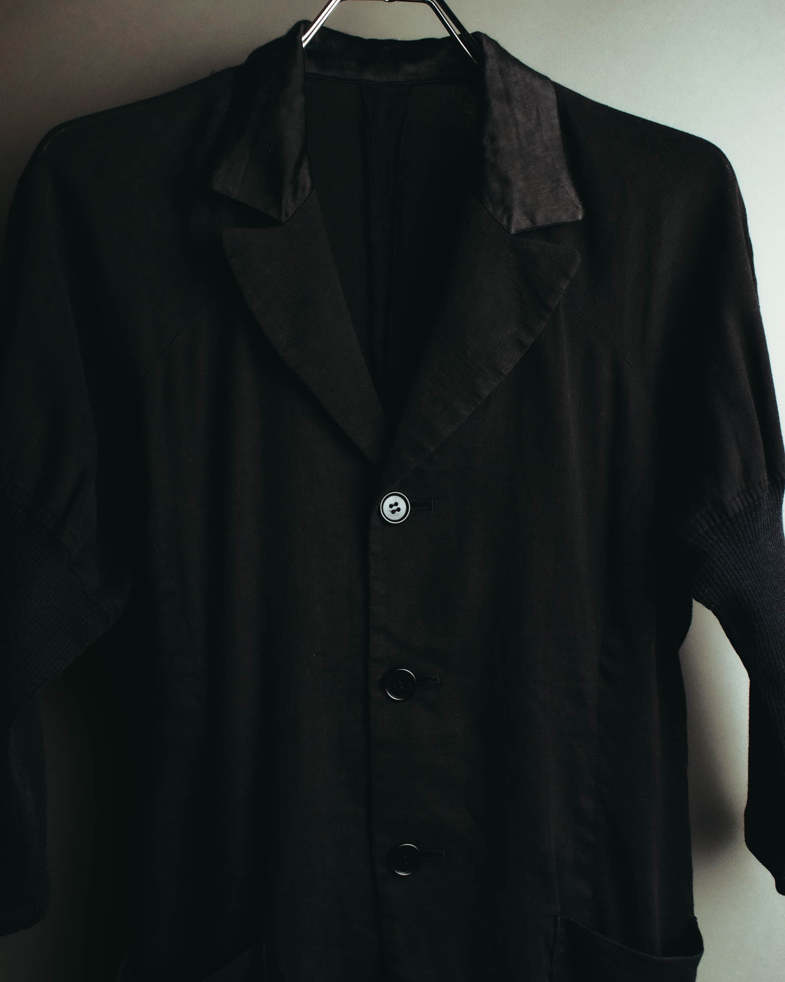 "i wish Y's bis" late 80's-90's Relaxed linen cotton long jacket