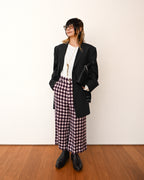 GIORGIO ARMANI/ Oversized Stripe Single Breasted 3B Tailored Jacket Gray
