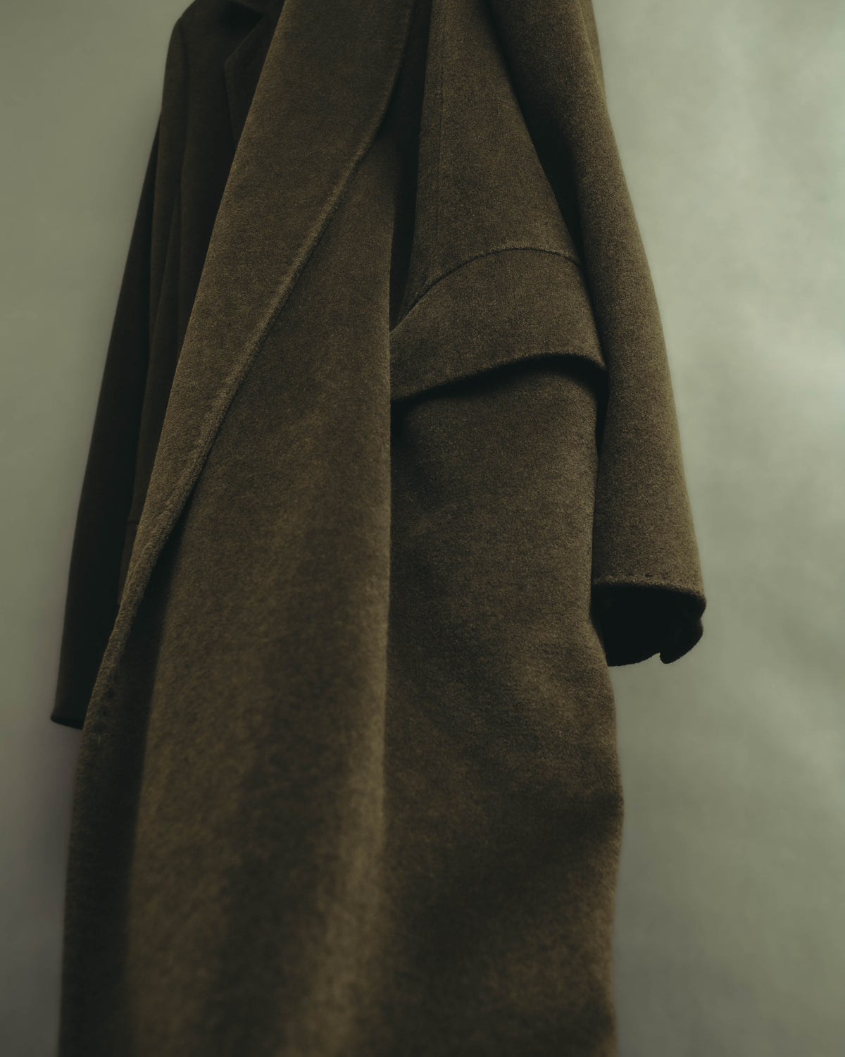 “Max Mara” 00’s Belted angora blend long coat