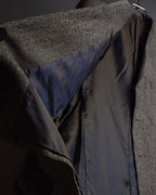 "BROOKS BROTHERS" Melange tweed three-piece suit