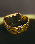 "VALENTINO ROLENTA" 90's-00's Decorative rhinestone quartz watch