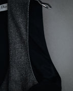 "Christian Dior" 23SS half double-breasted structured gilet