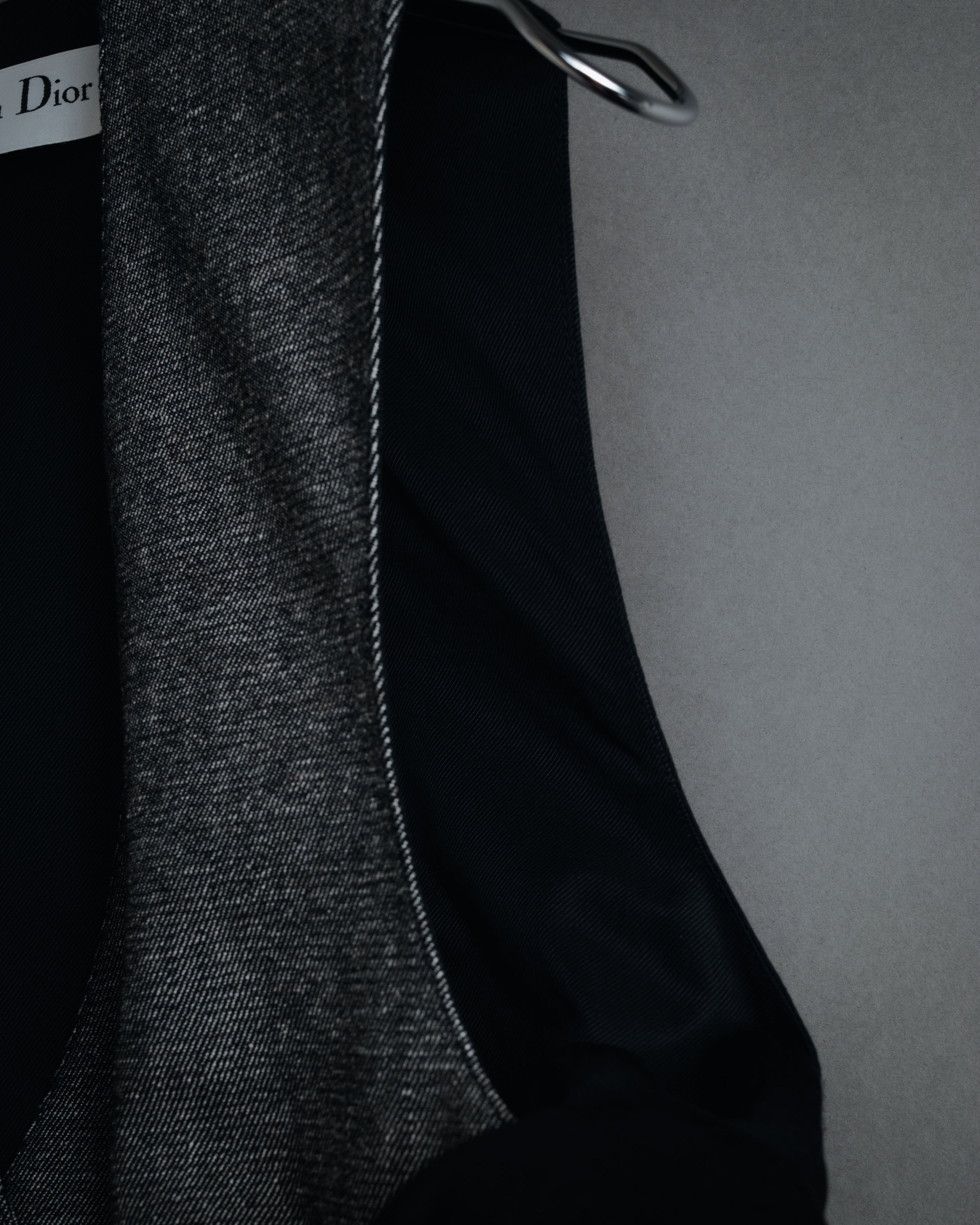 "Christian Dior" 23SS half double-breasted structured gilet