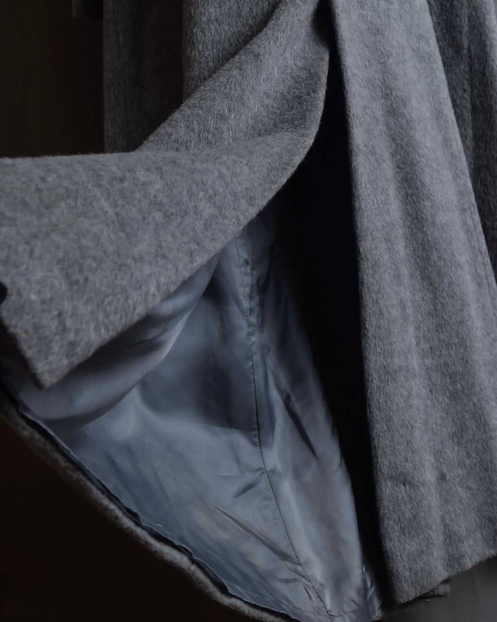 "BALENCIAGA" Alpaca blend maxi length shaped chester coat