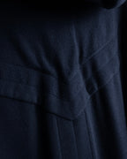 "YVES SAINT LAURENT" Metal toggle design melton wool duffel coat