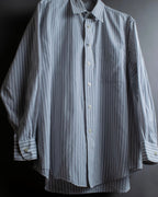 "YVES SAINT LAURENT" Button down design striped shirt