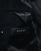 –SPECIAL– "GUCCI" 09-12’s Classically tailored llama-blend Chesterfield coat