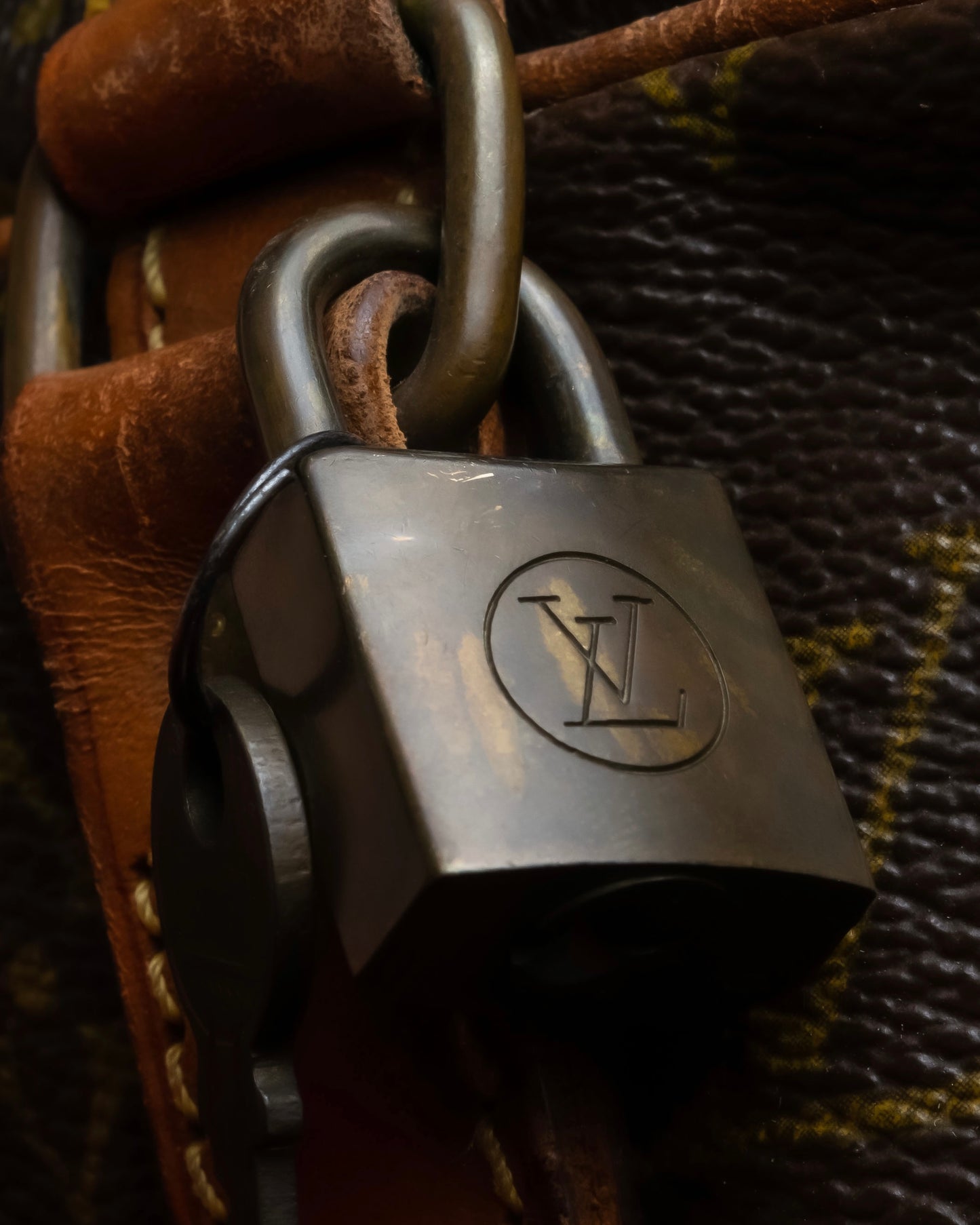 "LOUIS VUITTON" Porto document voyage leather bag