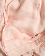 CHANEL/ 2011〜2012 Feather designed Silk Short Skirt Pink