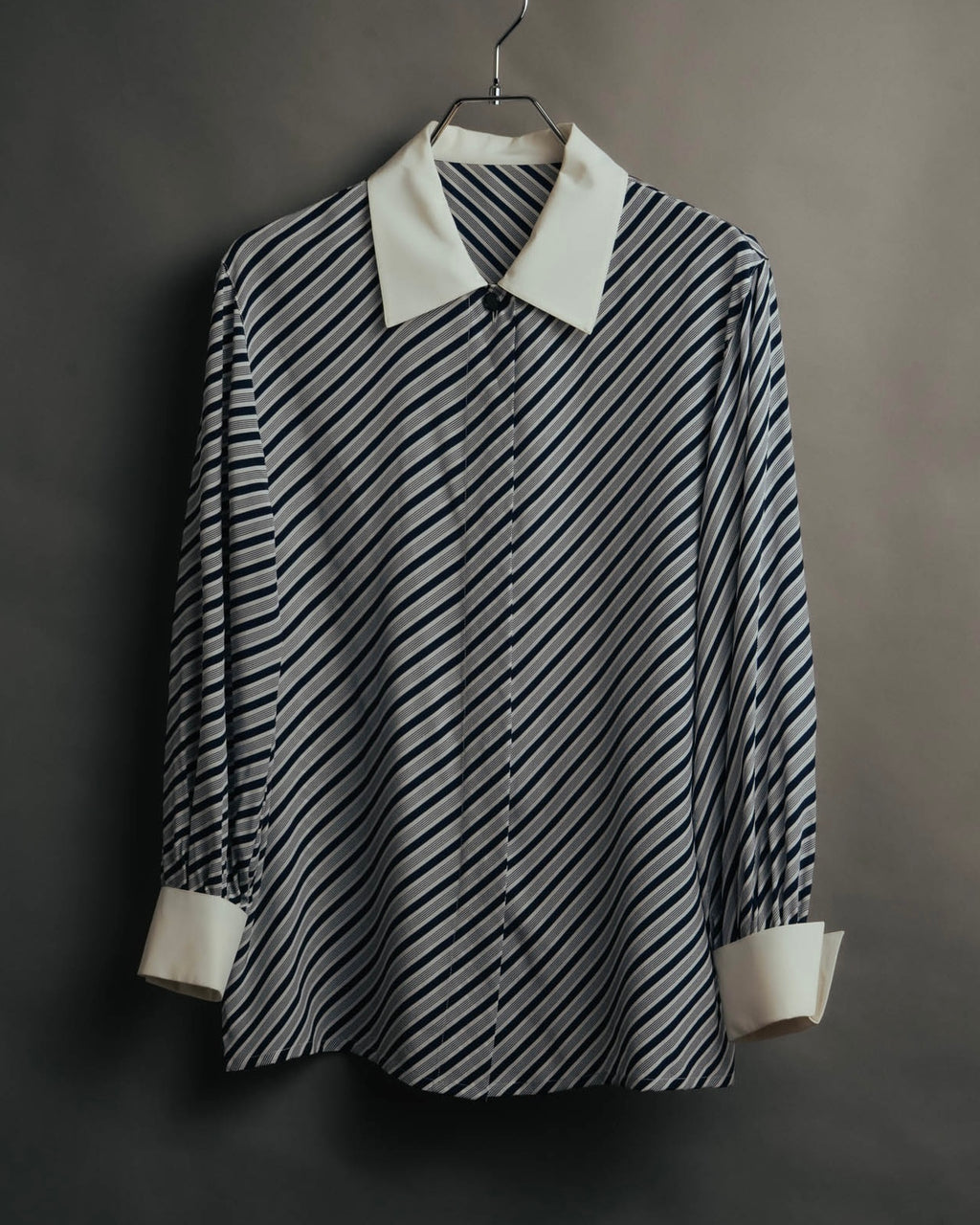 "Christian Dior" 80's-90's Striped silk blouse