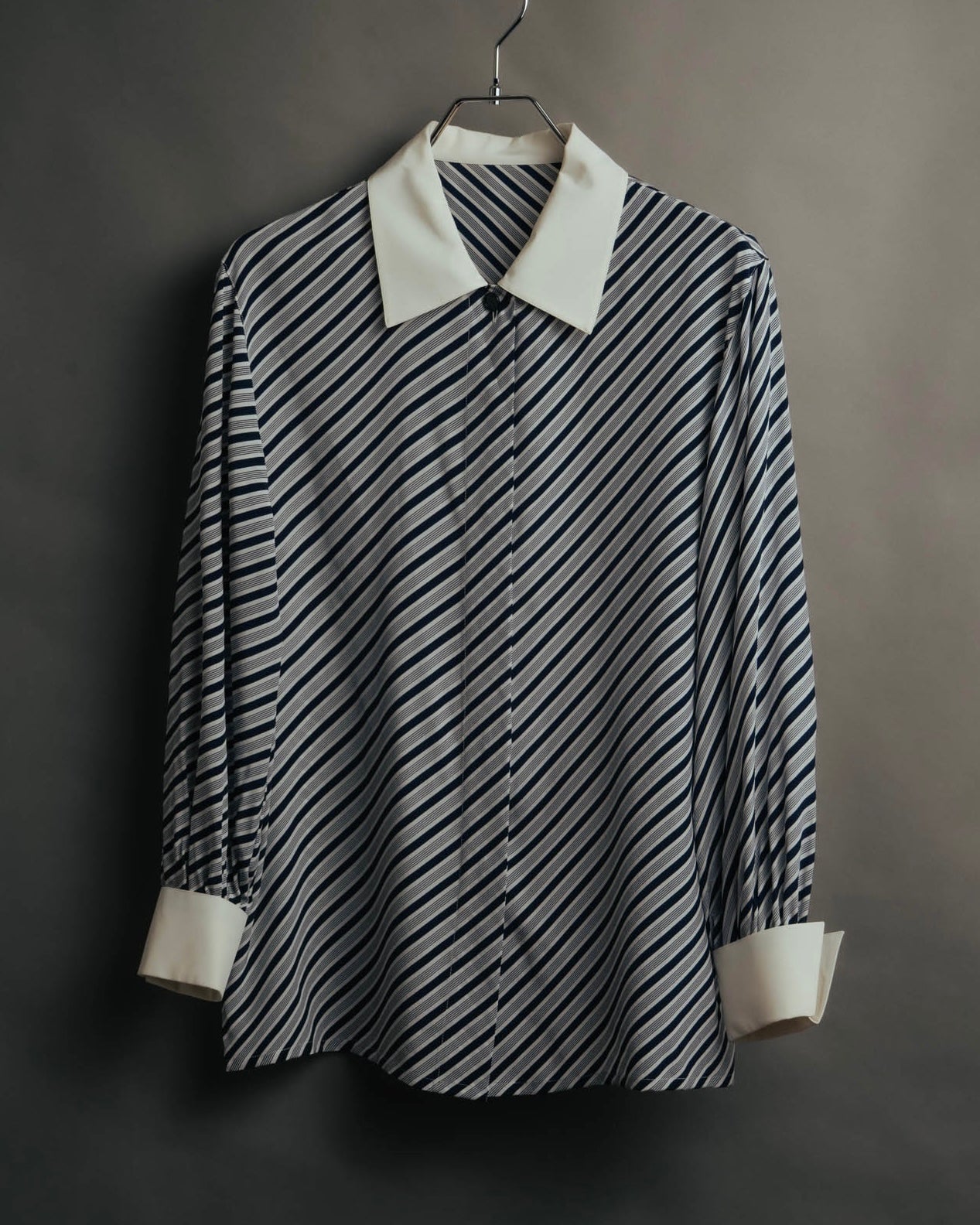 "Christian Dior" 80's-90's Striped silk blouse