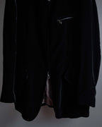 "GIORGIO ARMANI" Velour corduroy double zip up jacket