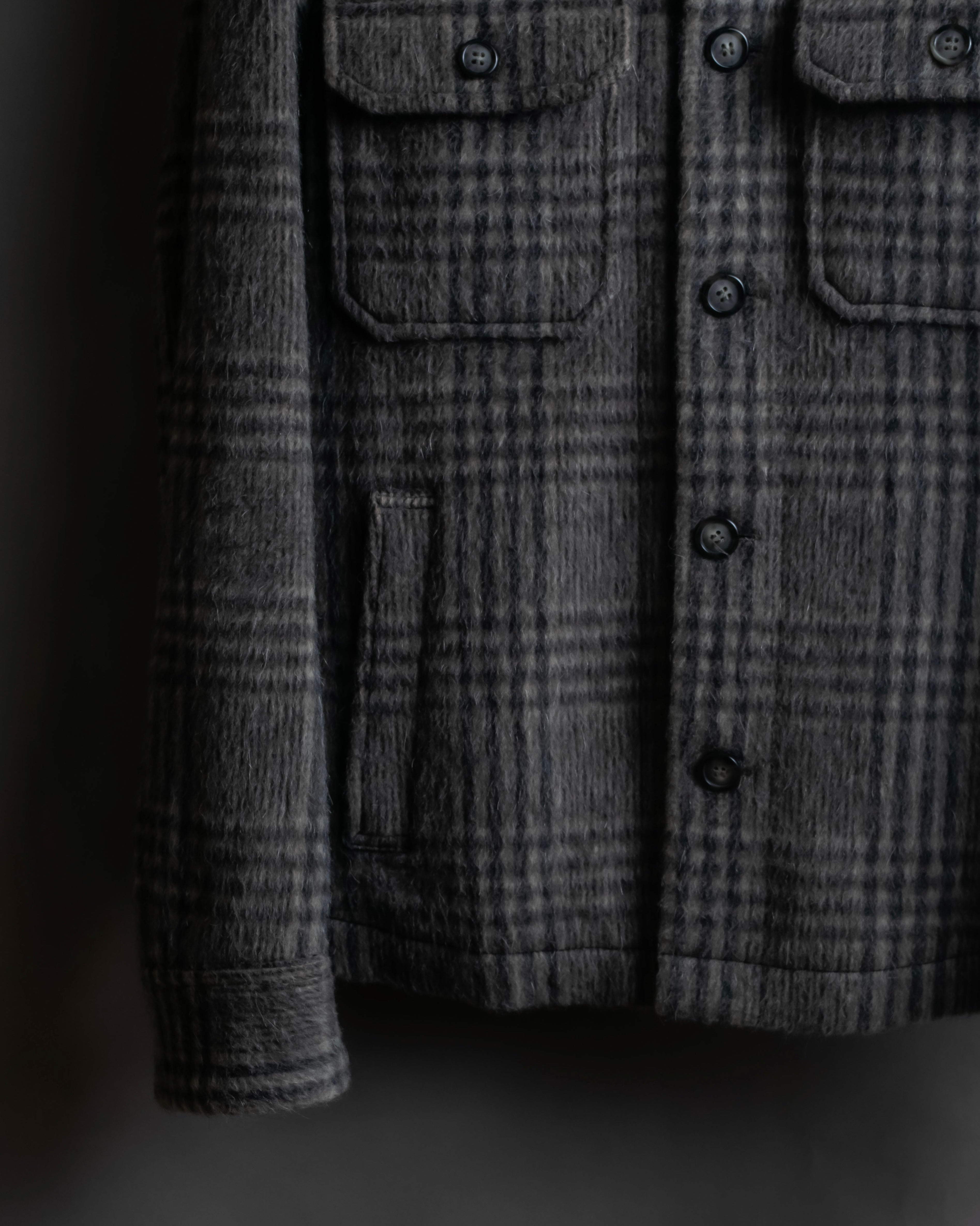 "Dolce &amp; Gabbana" Check pattern front pocket shirt jacket