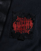 "JEAN PAUL GAULTIER" Firm finish double-zip belted mid-length coat