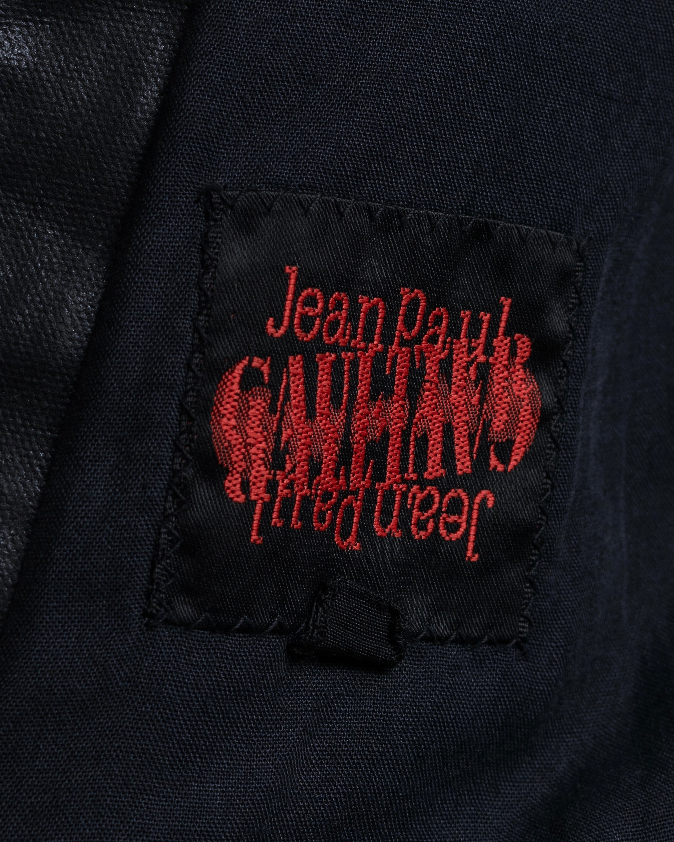 "JEAN PAUL GAULTIER" Firm finish double-zip belted mid-length coat