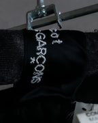 "tricot COMME des GARCONS"  Lace design at hem flare skirt