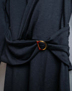 "Salvatore Ferragamo" Gancini motif belted design long dress