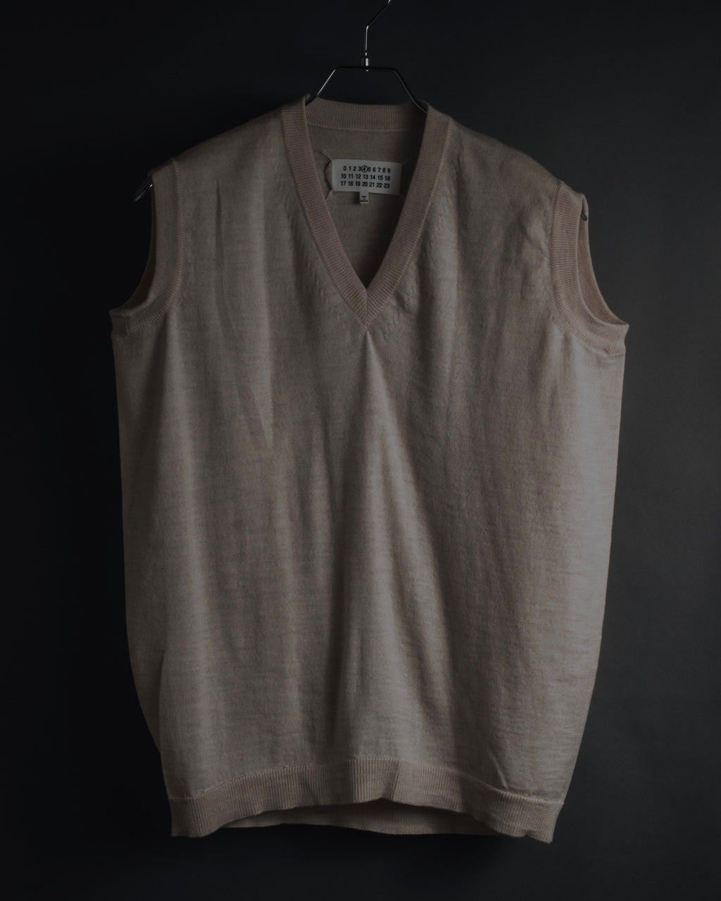 "Maison Margiela" 2014 AW Minimal v-neck knit vest