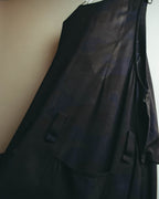 "Y's" 00's-10's Layered cupro sleeveless maxi dress