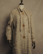 “Vintage” 80’s Shaggy textured long knit coat