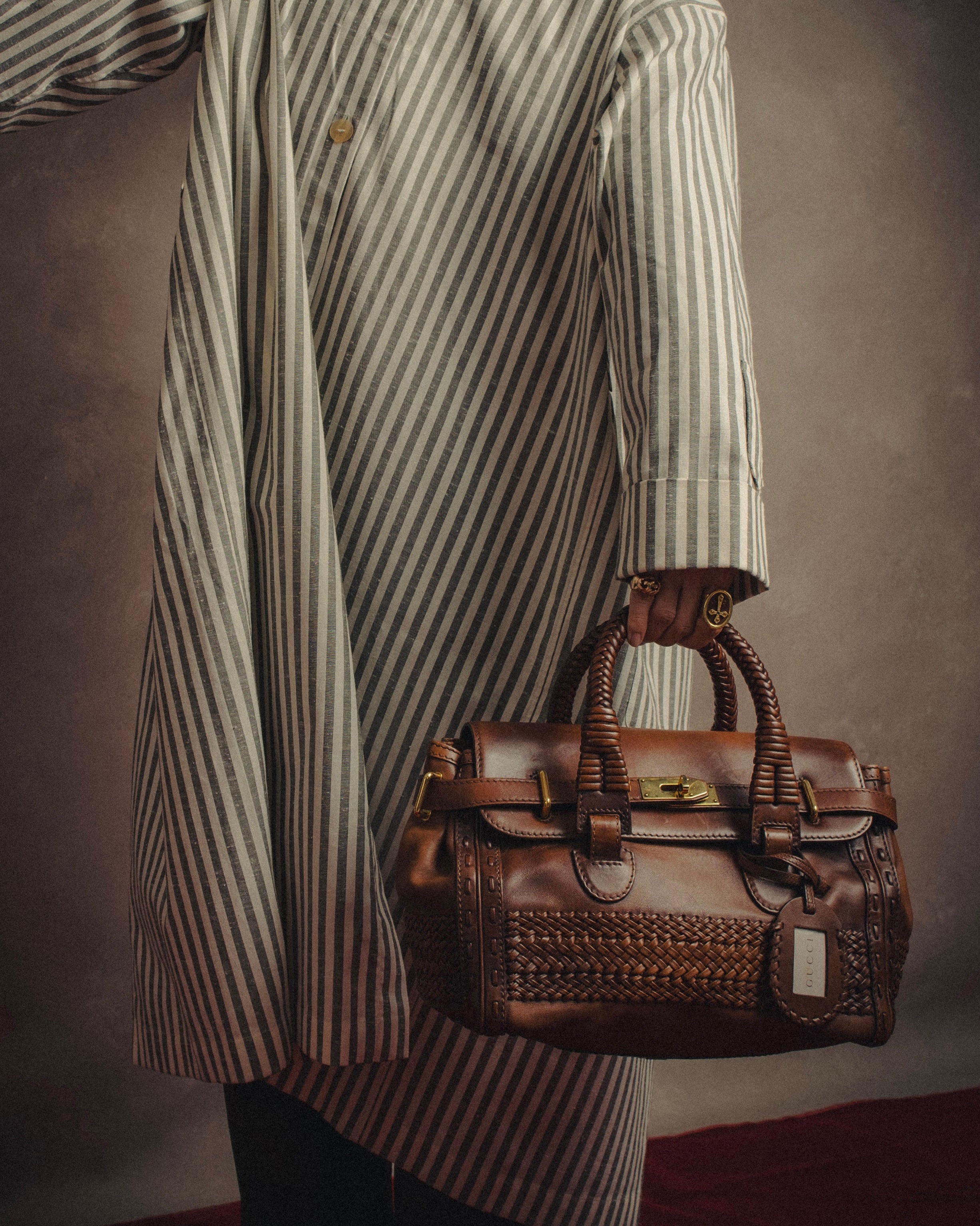 -SPECIAL- “GUCCI” 2016-2021 Archive inspired braided leather top handle bag