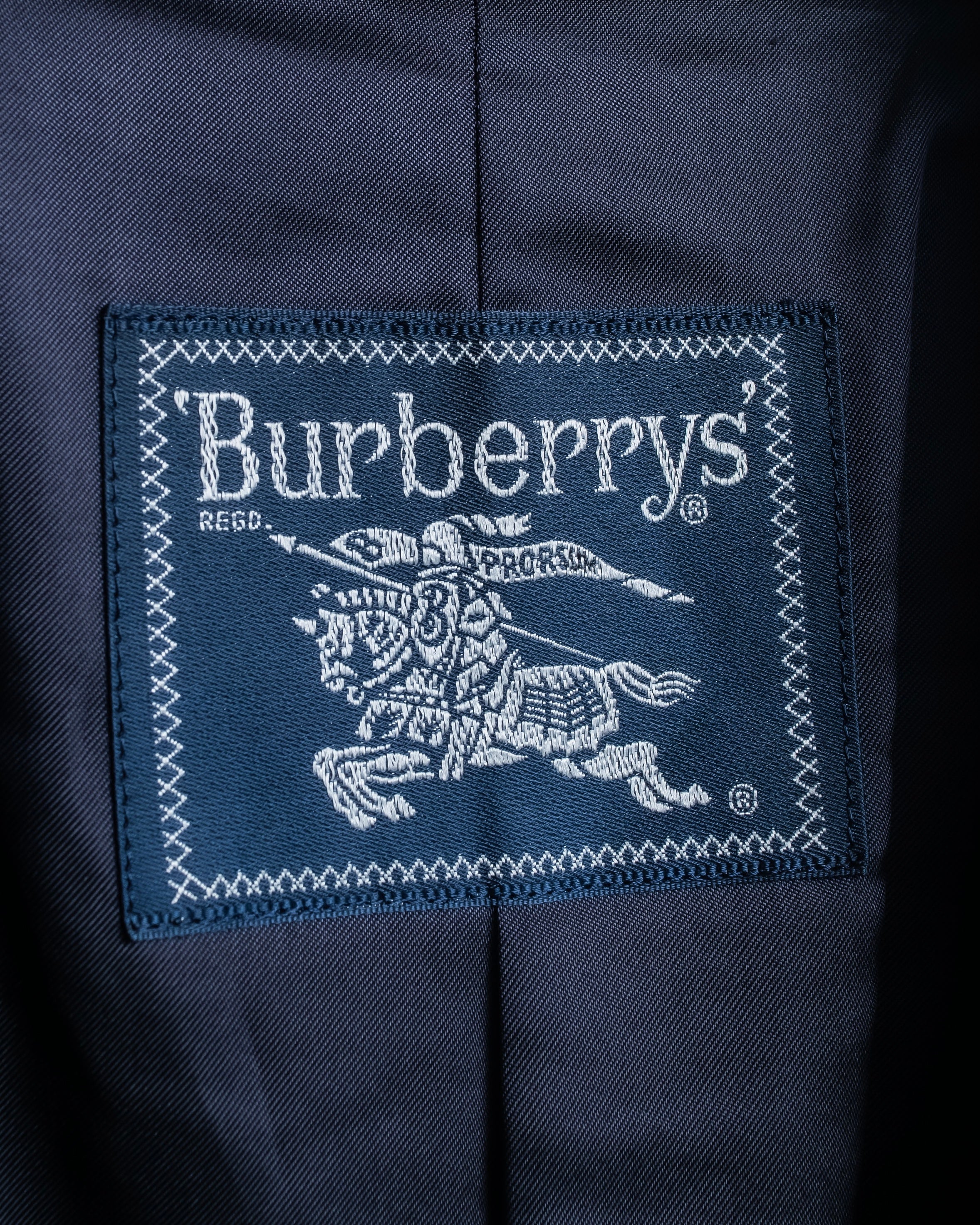 "BURBERRYS" Oversized wide lapel tailored coat