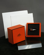 "HERMES" Vertige polished silver 925 ring