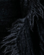 "GUCCI" Tom Ford period random pleats fringe stole