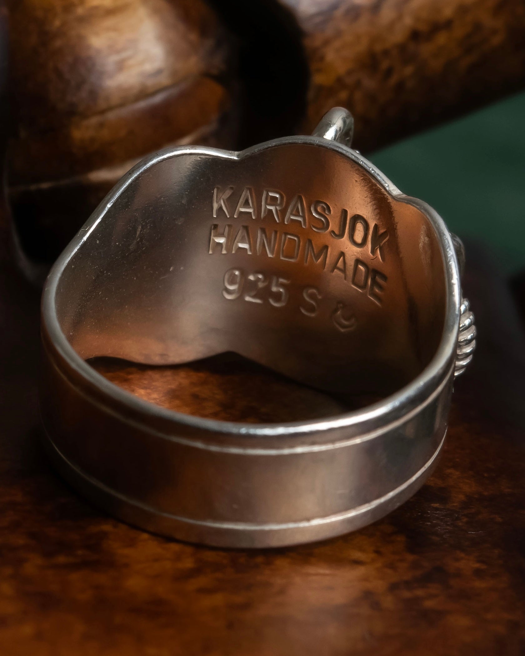 "Karasjok" Circular motif silver ring