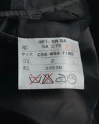 "Yves Saint Laurent diffusion hommes" 80’s-90’s structured glitter pinstripe wool suit set-up