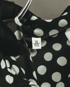 -SPECIAL- "Saint Laurent" 2019-2020 Polka dot silk long sleeve shirt