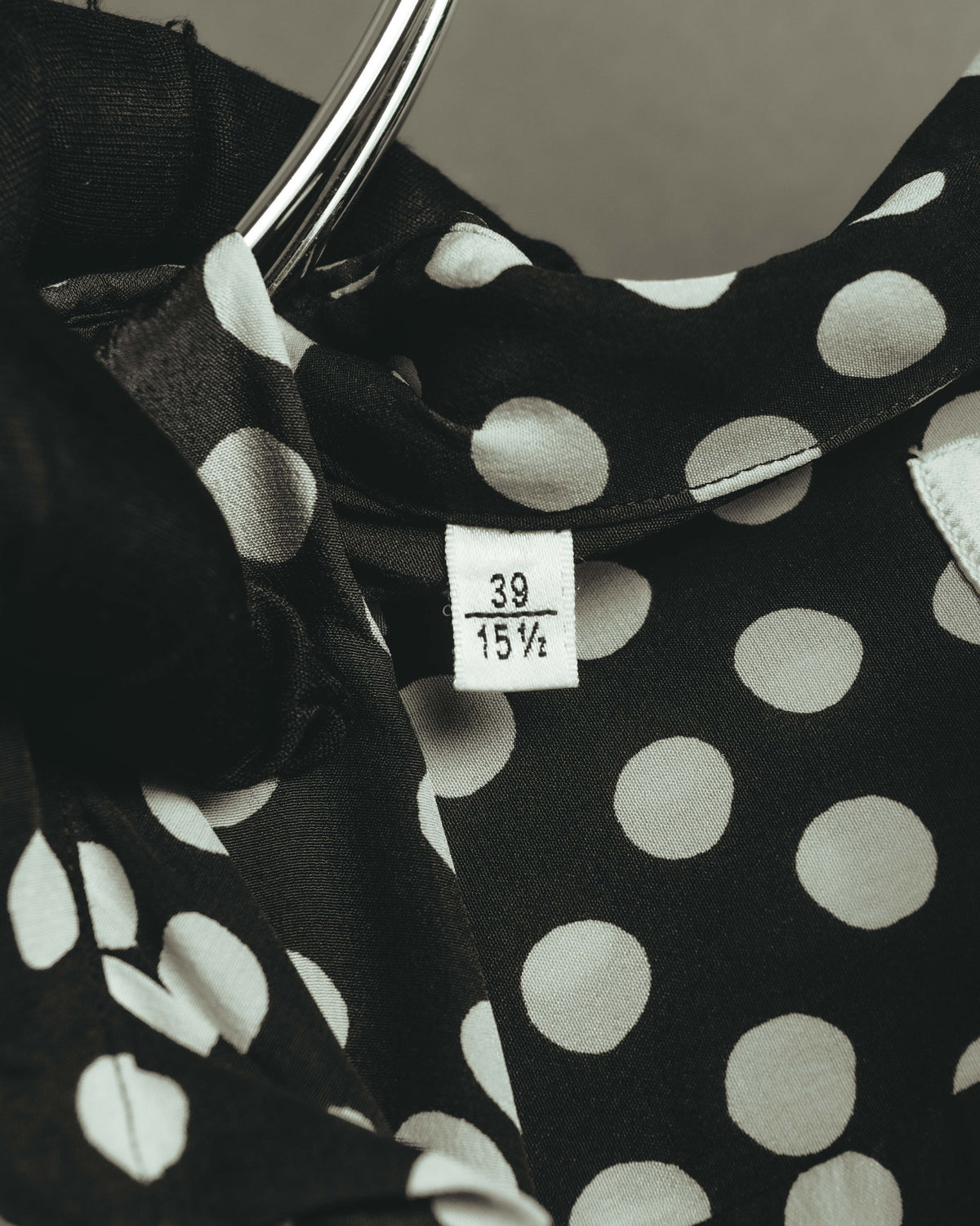 -SPECIAL- "Saint Laurent" 2019-2020 Polka dot silk long sleeve shirt