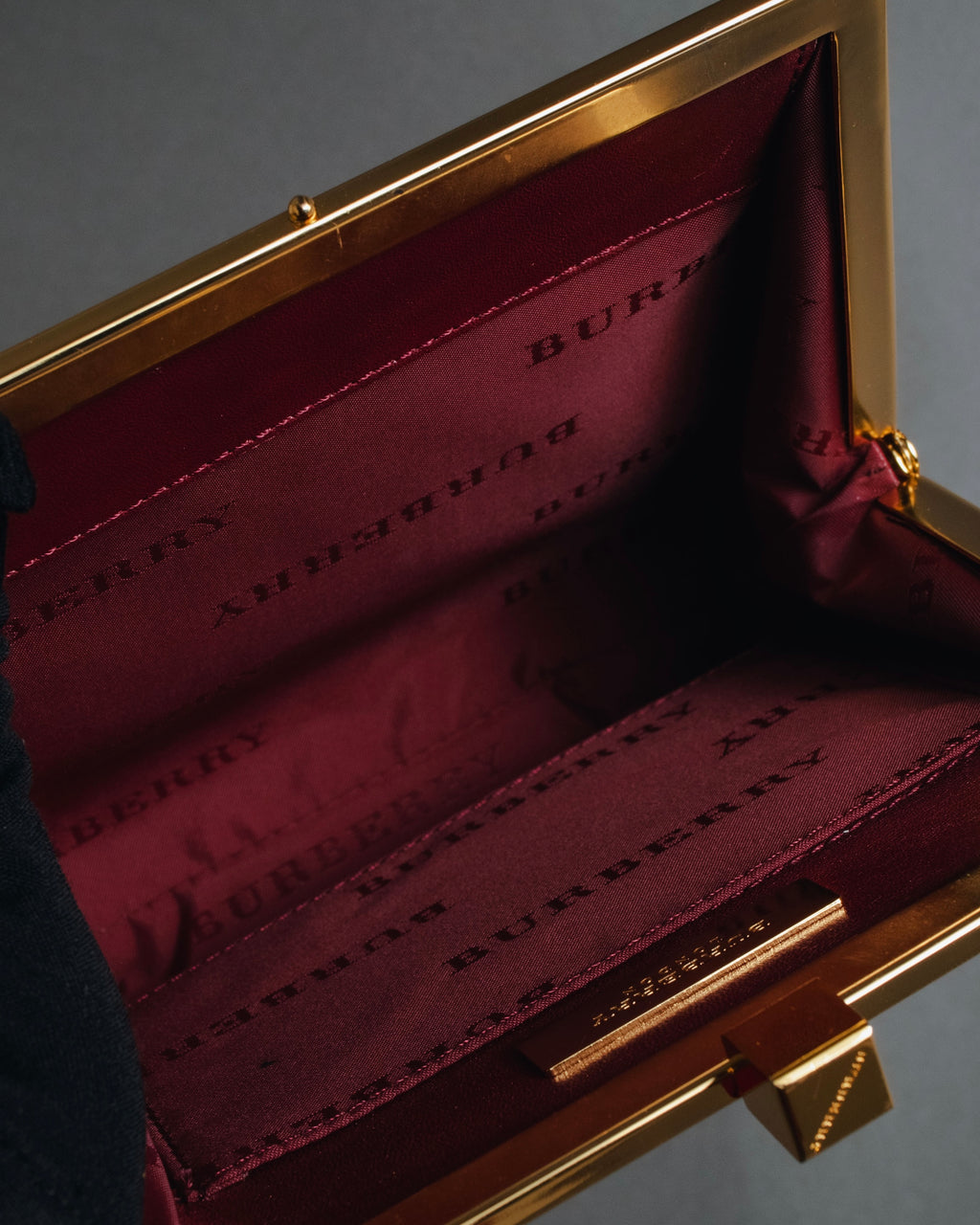 "BURBERRY" 00’s Framed chain formal bag