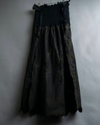 "A-POC" Wrap design high slit skirt