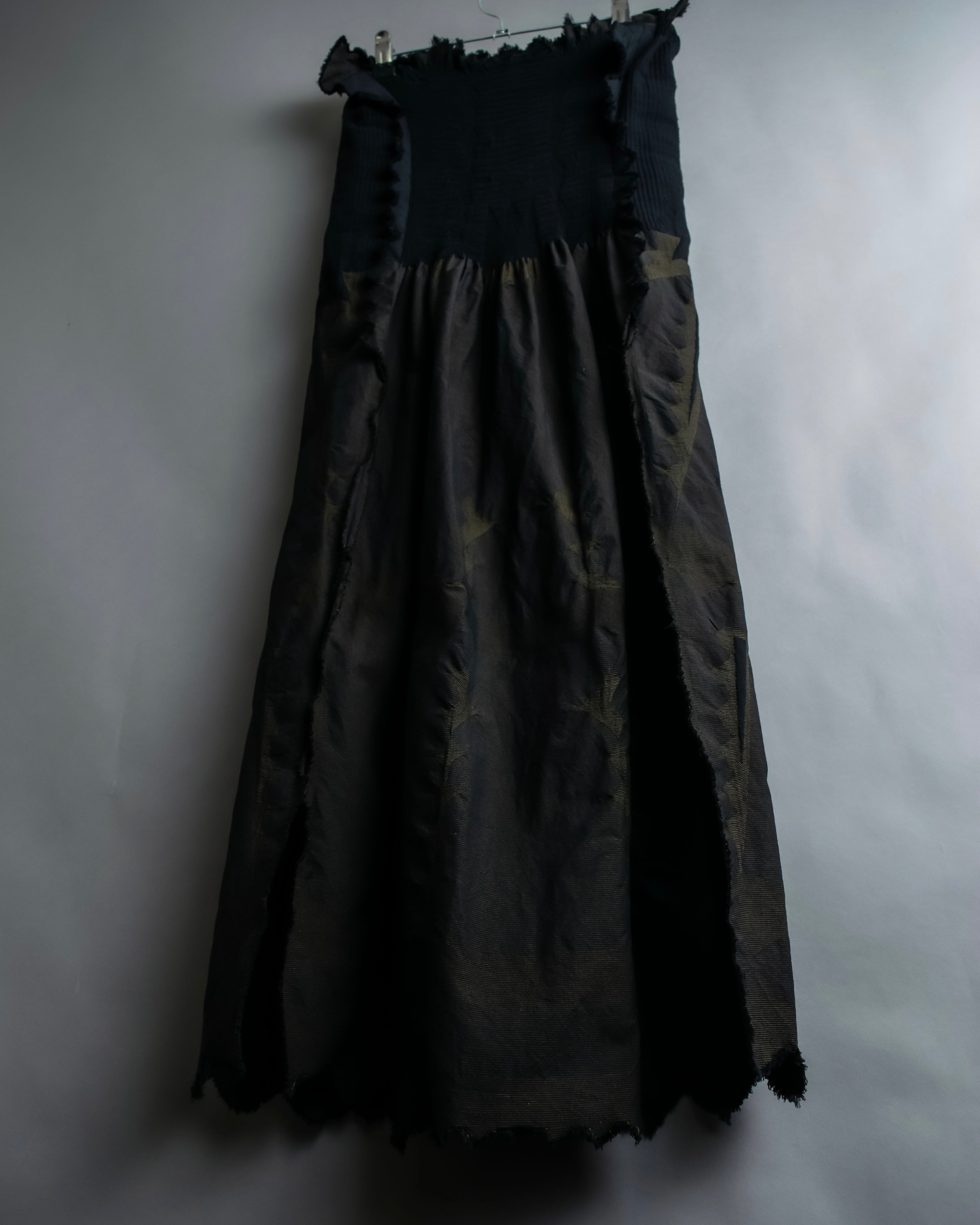 "A-POC" Wrap design high slit skirt