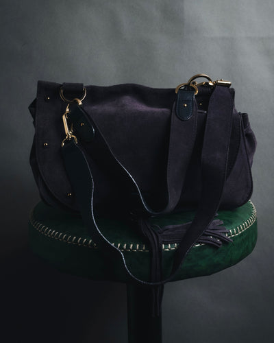 "See By Chloé" 2010s Suede tassel saddle Collins shoulder bag