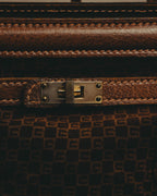 -SPECIAL- "GUCCI" 70's Micro GG suede turn-lock handbag