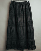 -SPECIAL- “tricot COMME des GARÇONS“ 2002SS Lace panel gathered skirt