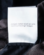 "GUCCI" No collar design gold button accents blouse