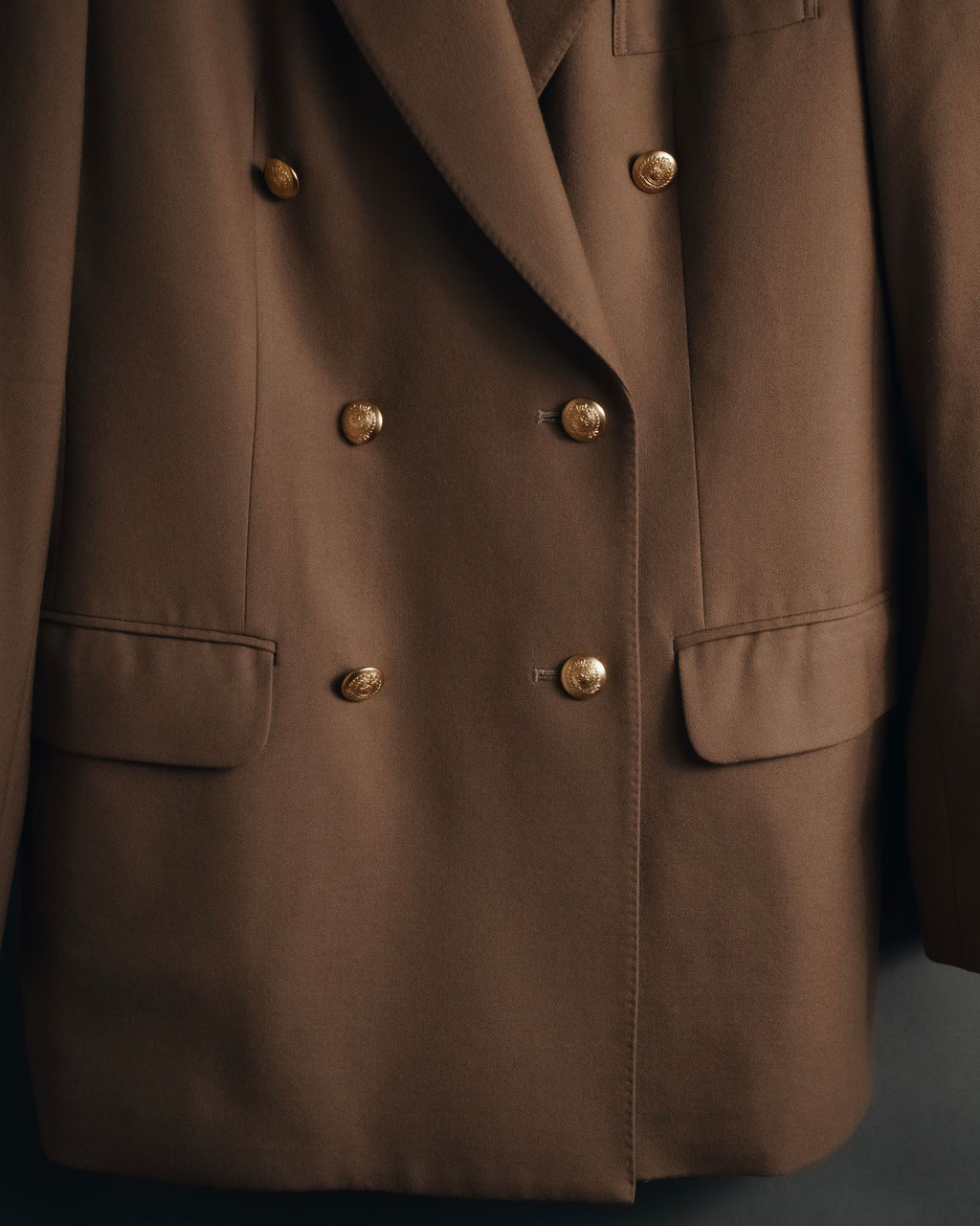 “Burberrys” 90’s crest button double breasted tailored jacket