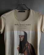 "BALENCIAGA" Painting graphic logo engraved T-shirt