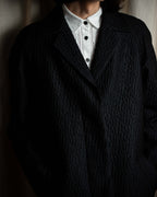 "DRIES VAN NOTTEN" Relief  jaguard uneven design chester coat