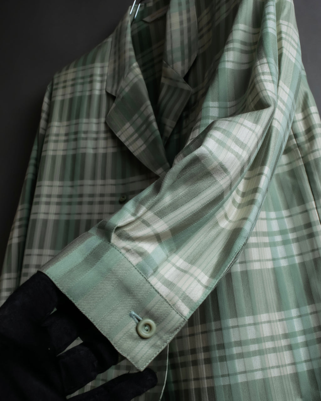 "BURBERRYS" Mint green check pattern skirt type set up